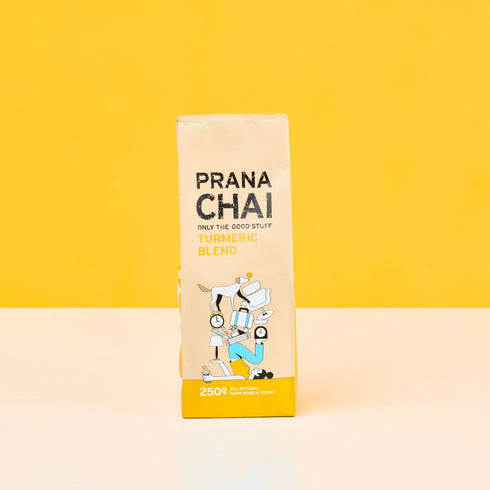 Prana Chai TURMERIC Blend 250 g - All-Natural, No Sugars, No Syrups, No Preservatives