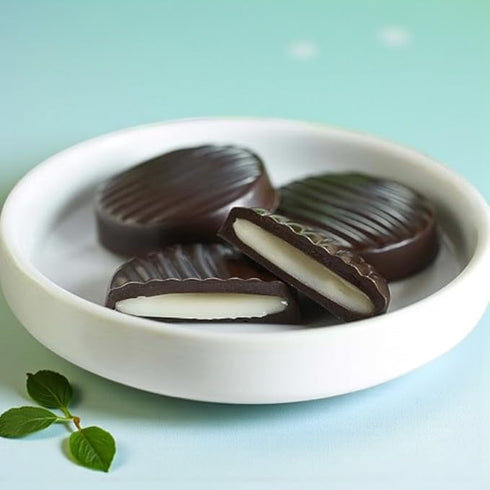 Patties-1 lb Lovers(16 oz) Gourmet Sugar Free Mint Deliciously Crafted Dark Chocolate Mint Delight for a Guilt-Free