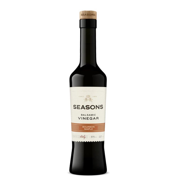 Seasons Bourbon Maple Infused Dark Balsamic Vinegar Sweet & Smoky, Perfect for