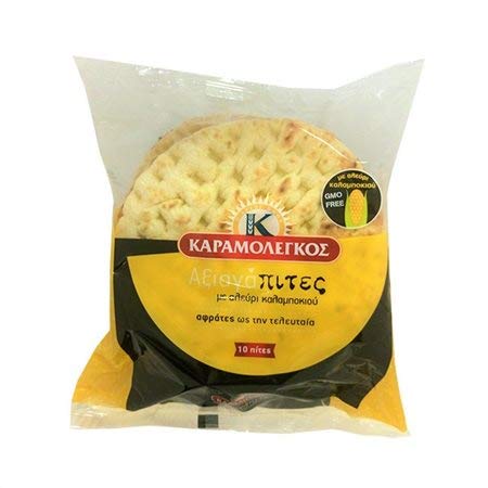 KARAMOLENGOS Greek Souvlaki Tasty Pies With Corn Flour, 20 portions, 2 Pack of