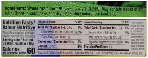 Only Kosher Candy (Pack 12) Ultra Thin Corn Cake Squares, Gluten Free Cakes, Original