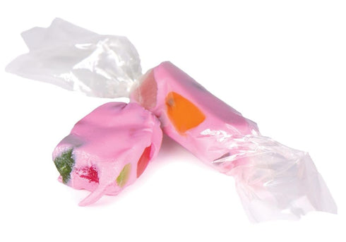 Raspberry Jelly Nougat Candy Soft Chewy Jujubes, Individually Wrapped for Valentine's Day