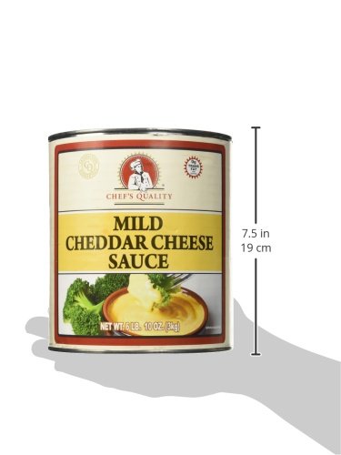 Chef's Quality #10 Mild Cheddar Cheese Sauce cans