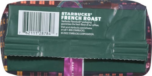 18 oz (Pack 2) Starbucks Ground Coffee, Dark Roast Hot or Iced Coffee, French Roast