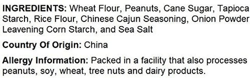 NUTS U.S. Japanese Coated Peanut Crackers, Cajun Seasoning (Chili Flavor), 3 LBS, No Trans Fat, Non-GMO