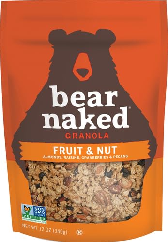 Kellogg's 12oz (1 (Pack 2) Bear Naked Granola Cereal, Breakfast Snacks, Fruit and Nut, Bag Bag)