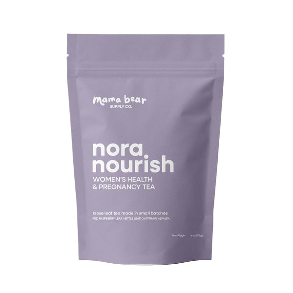 Nora Nourish Organic Pregnancy Tea Red Raspberry Leaf Herbal Blend for Third
