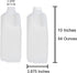 FIJIAN MADE 64 Oz (Pack 20 64 Oz Jugs Bottles Of x Ea) With White Tamper Evident Screw Caps Great for Homemade Juices