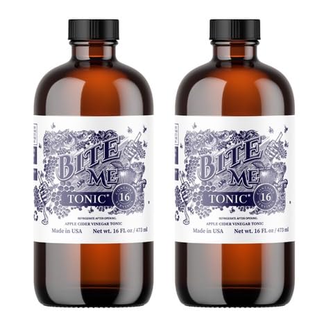 Bite Me Apple Cider Vinegar Tonic with Manuka Honey, Hydromeric, Ginger, Lime,