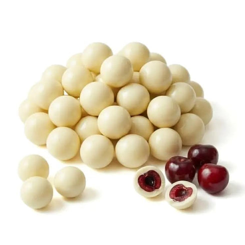 2 NY Spice Shop White Chocolate Covered Cherries - Pound Candy Coated Cherry - Trail Mix White Chocolate Sweet Nut