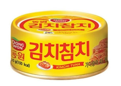 Generic 90g (3.17oz) 4-Pack, Kimchi Tuna Korean Spicy Canned Tuna with Fermented Kimchi, High Protein