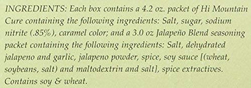 Hi Mountain Jerky Seasoning and Cure Kit, JALAPENO BLEND - Create Flavorful Jerky at Home