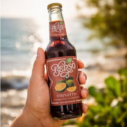 Berso 12-Pack Chinotto Italian Soda Authentic Sparkling Bitter Orange Soft Drink Classic Italian Citrus Beverage