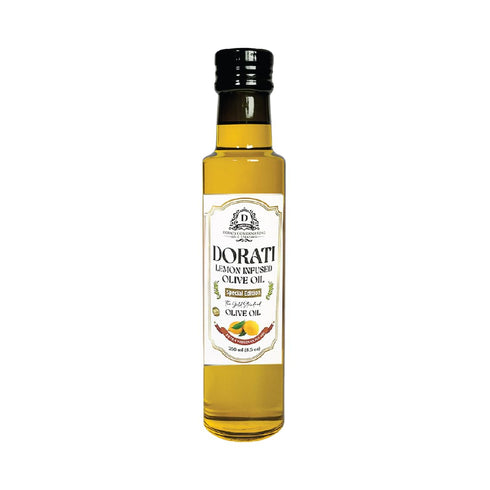 DORATI Lemon Infused Extra Virgin Olive Oil Italian First Cold Pressed Olive
