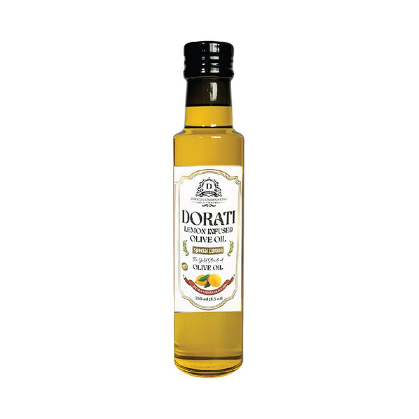 DORATI Lemon Infused Extra Virgin Olive Oil Italian First Cold Pressed Olive