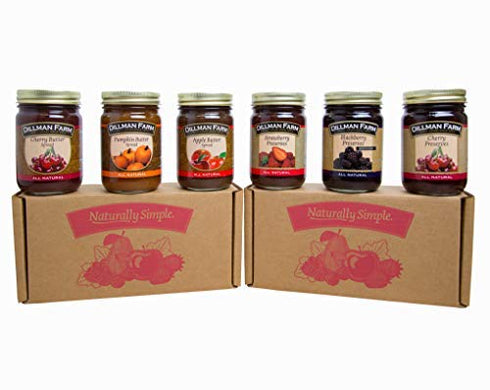 6 Set Dillman Farm Piece Classic Butters and Preserves Christmas Gift Box