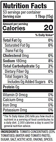 28oz (2 Pack) Gefen Fat Free Tomato Ketchup All Natural | No High Fructose Corn Syrup | No Vinegar | Kosher