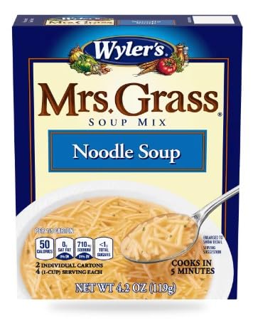 Mrs. Grass Mrs Grass Mix Soup Chicken Noodle, 4.2 Ounce (Pack of 8)