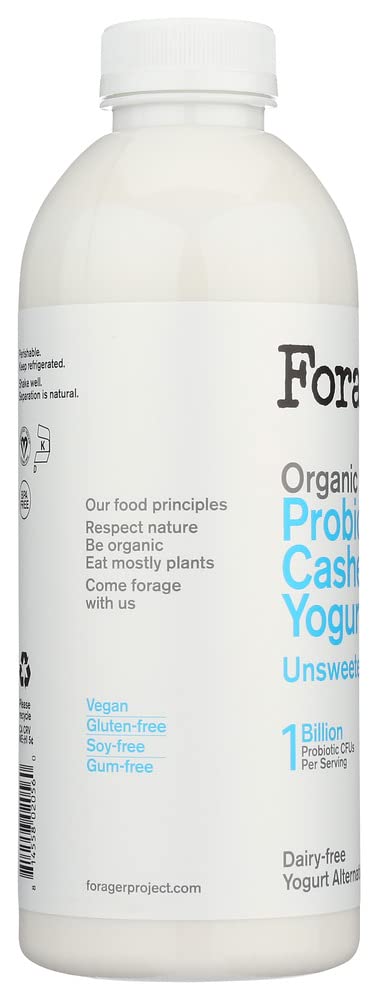 28 FORAGER PROJECT Organic Plain Cashew Drinkable Yogurt, FZ