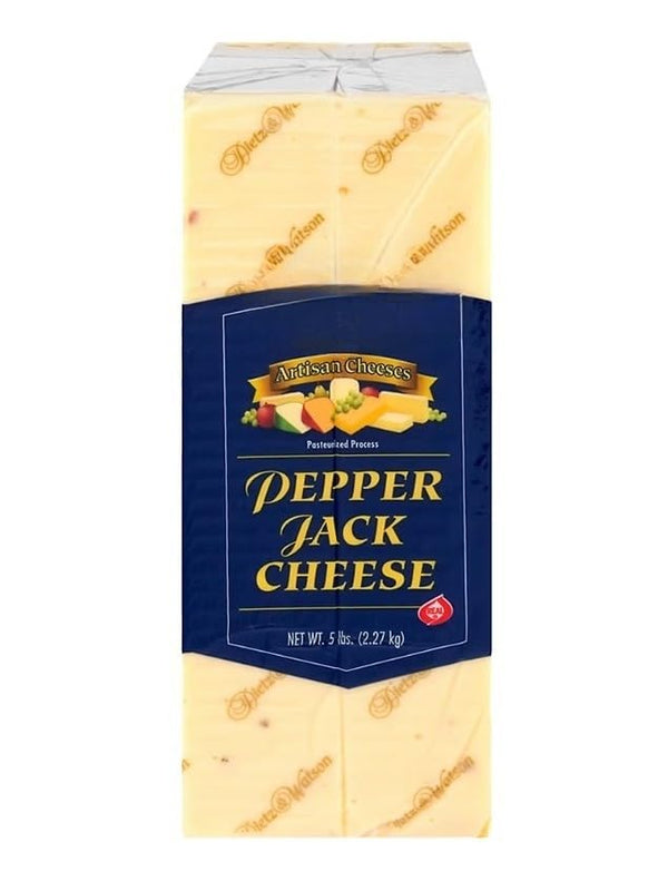 Generic Pepper Jack Cheese, No artificial preservatives, colors or flavors, No fillers or
