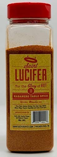 11, 20 Saint Lucifer Spice Co, Habanero Table Spice, number ounce bulk, Made In The USA, Gluten Free, Sugar Free