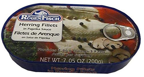 Ruegen Fisch Rugenfisch Herring Fillets in Paprika Sauce 200g/7.1oz
