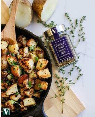 5.5 oz. (Pack 2) Cracked Black Pepper Rub- Jar of - A classic Montreal Style Steak Seasoning Blend. Use on steak