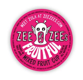 100% 4 oz 24 pack Zee Zees Fruitful Mixed Fruit Cup (Peaches, Pineapple, Cherries), in Juice, No Sugar Added, Gluten