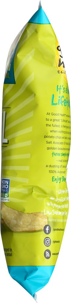 5 oz 2 Good Health Inc. Kettle Style Avocado Oil Potato Chips Sea Salt -- - pc