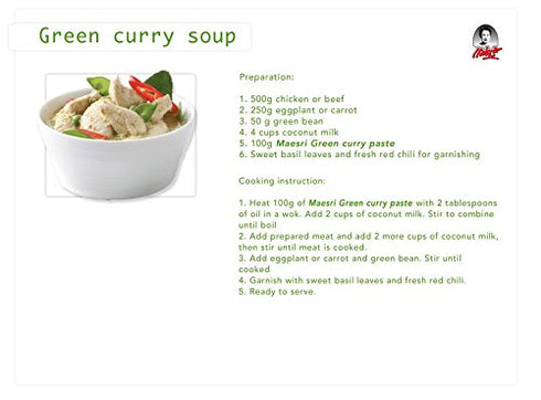 14 Maesri Green Curry Paste, Ounce
