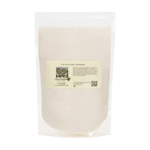 OliveNation Vegan Soft Serve Mix, Pineapple - Non-Dairy Soft Serve Powder for
