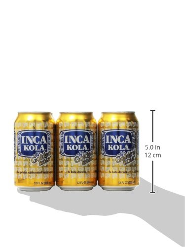 Inca Kola 12 oz 6pk Golden Carbonated Beverage Soda - la kola dorada - cans