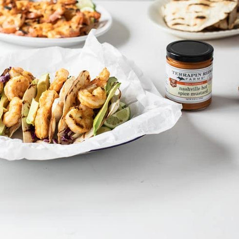 8.25 Oz Terrapin Ridge Farms Nashville Hot Mustard Spicy Mustard with Cayenne & Smoked Paprika, Perfect for Burgers