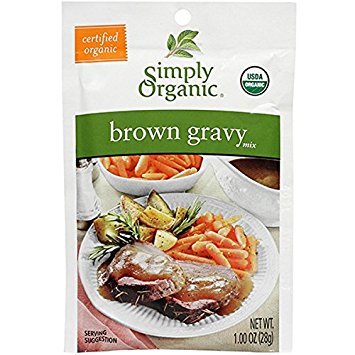 Simply Organic Brown Gravy Mix – Certified Organic, Gluten-Free, 1 oz, Pack of 3