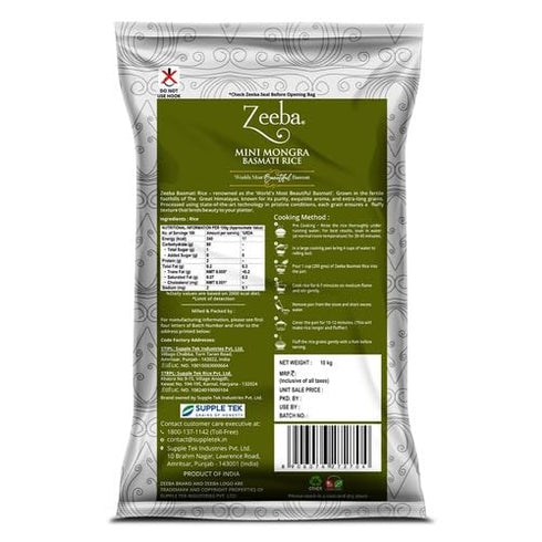 10 10 Zeeba Basmati Rice, Kg (Zeeba Mini Mogra Basmati Rice Kg)