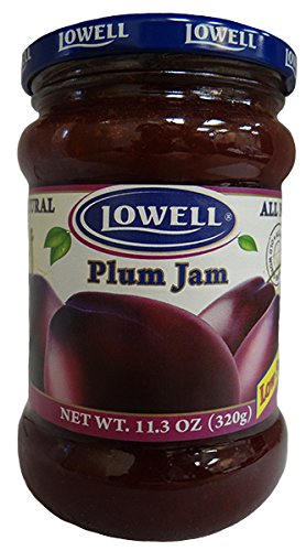 Lowell Foods Plum Jam Low Sugar, 11.3 Ounce (6 pack)