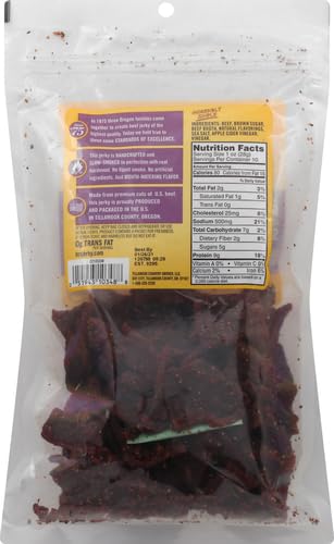 Country 10 Tillamook Smoker Real Hardwood Smoked Beef Jerky, Spicy & Sweet, Ounce