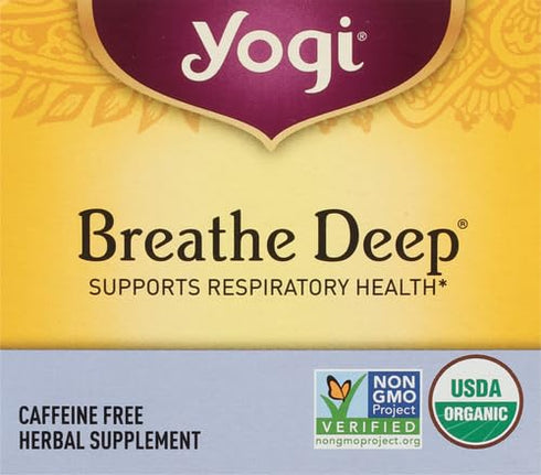 16 Count, Packaging Yogi Tea, Breathe Deep, May Vary