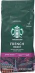 18 oz (Pack 2) Starbucks Ground Coffee, Dark Roast Hot or Iced Coffee, French Roast