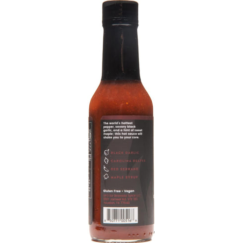 6 Bravado Spice Black Garlic Carolina Reaper Hot Sauce | Gourmet Sauce for Wings & Ramen | Featured on Hot Ones Season
