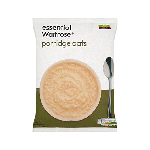 Porridge Oats essential Waitrose 1kg - Pack of 2