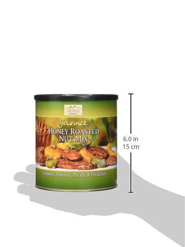 Savanna Orchards 30 Gourmet Honey Roasted Nut Mix with Pistachios honey roasted, honey,roasted Ounce