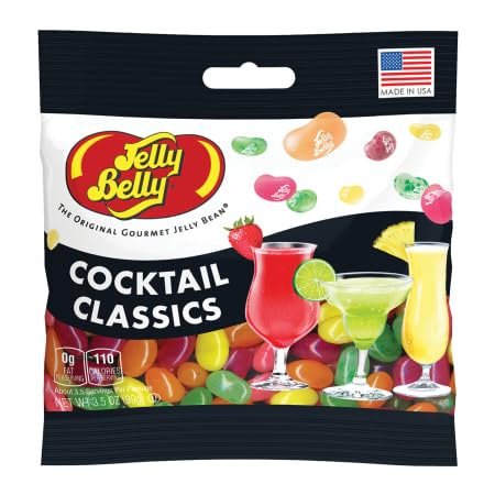 TheCandyCo 3 Pack 3.5 oz Jelly Belly Cocktail Classics Jelly Beans- - each, Beverage Jelly Beans Bundle