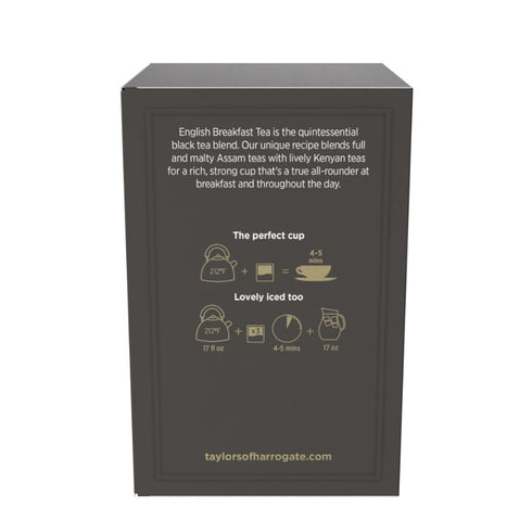 50 Count (Pack 6), 300 Taylors of Harrogate English Breakfast, Black Tea, Pillow Tea Bags, of Rich, Bright & Malty