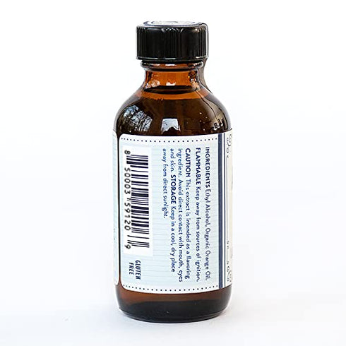 Pure Valencia Orange Extract (5X) - For Baking & Mixology, Keto Friendly, Vegan, Gluten-Free (2 Oz)