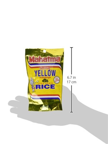 5 oz (Pack 5) Mahatma Yellow Seasonings & Long Grain Rice, Gluten-Free, Non-GMO, Vegan, Bag