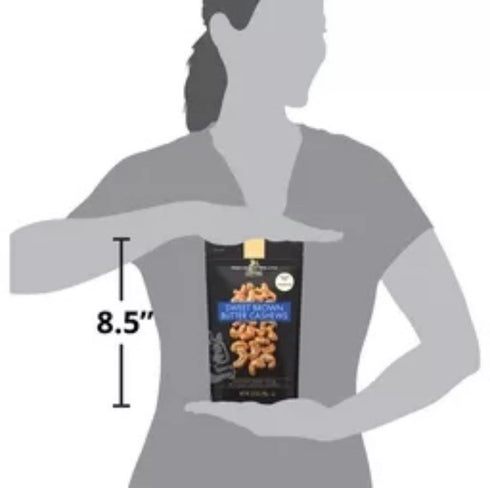 3.5oz (3 Squirrel Brand Sweet Brown Butter Cashews bags)