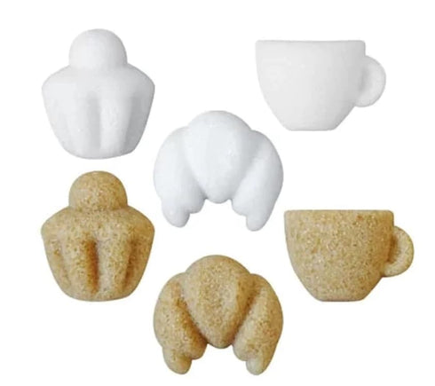 Metr Canasuc Paris, Matin Paris (Morning in Paris), Pur Sucre de Canne, Assorted Molded "Cafe-theme" Sugars