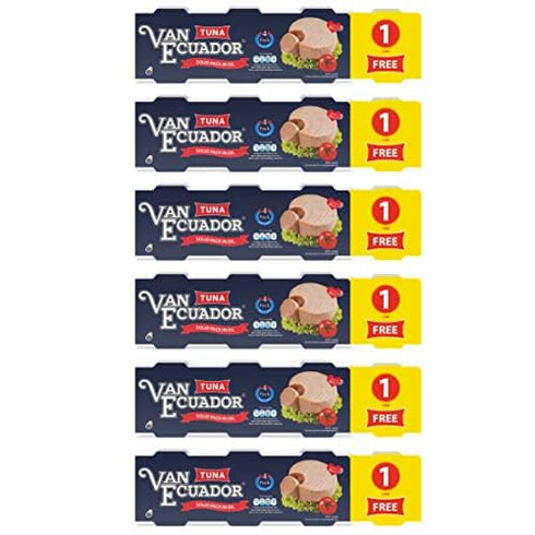 Generic Van Ecuador Tuna in Oil 4 cans X 3oz (6 Packages)