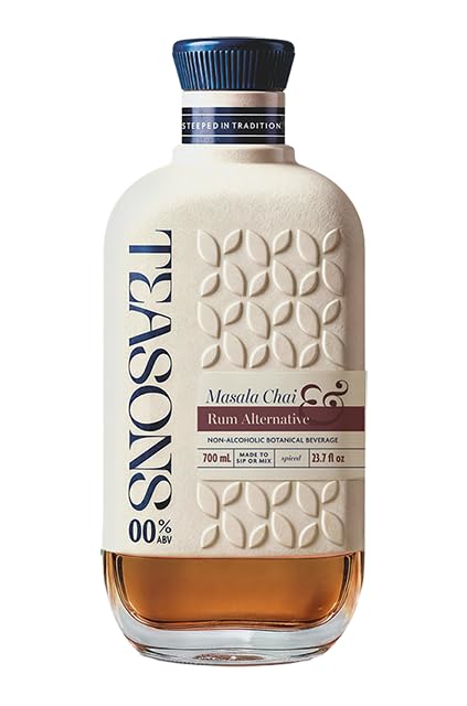 (700ml) Teasons Masala Chai & Rum Alternative | Premium Tea-Based Non Alcoholic Spirit | Sophisticated No-Alcohol